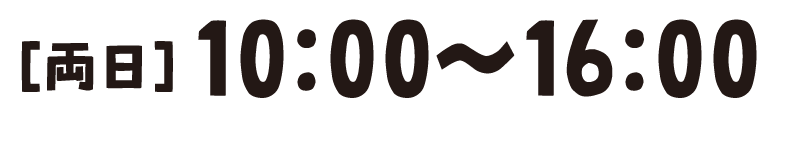 ［両日］10:00～16:00